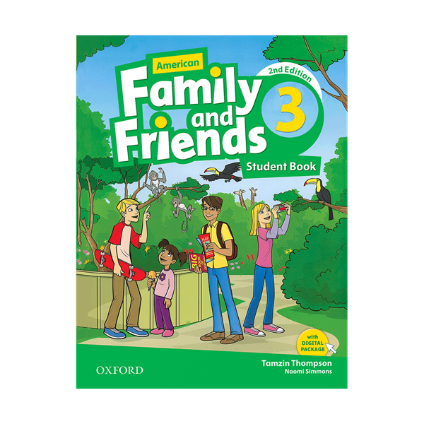 خرید کتاب American Family and Friends 2nd 3 (S+W+CD+DVD)